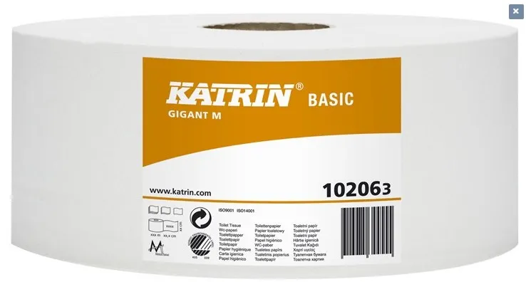 Katrin Basic Gigant Toalettpapper M Grå 435m, 1-la
