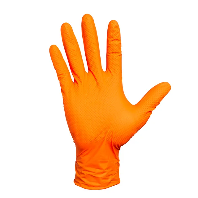 71735 Engångshandske Nitril Worksafe Orange Diamond XL 100st-frp