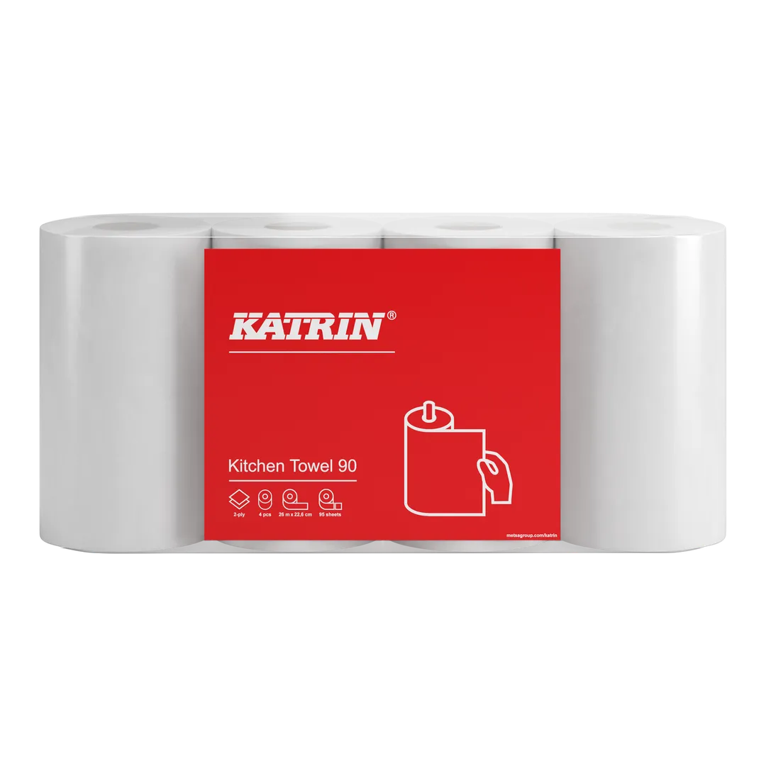 96190 Katrin Basic Hushåll 90 Grå, 2-lags, 28rfp